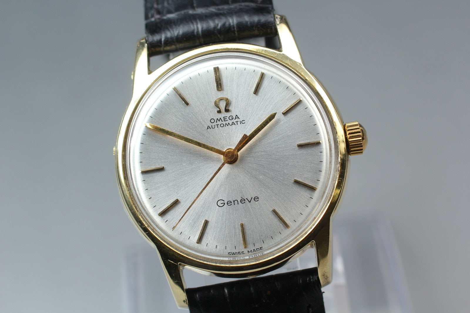 1955 Near MINT OMEGA Geneve 31mm 2790-5 Automatic Silver Dial Men's Vintage