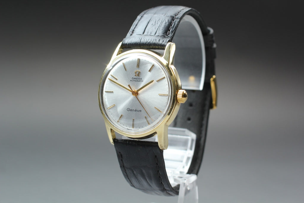 1955 Near MINT OMEGA Geneve 31mm 2790-5 Automatic Silver Dial Men's Vintage