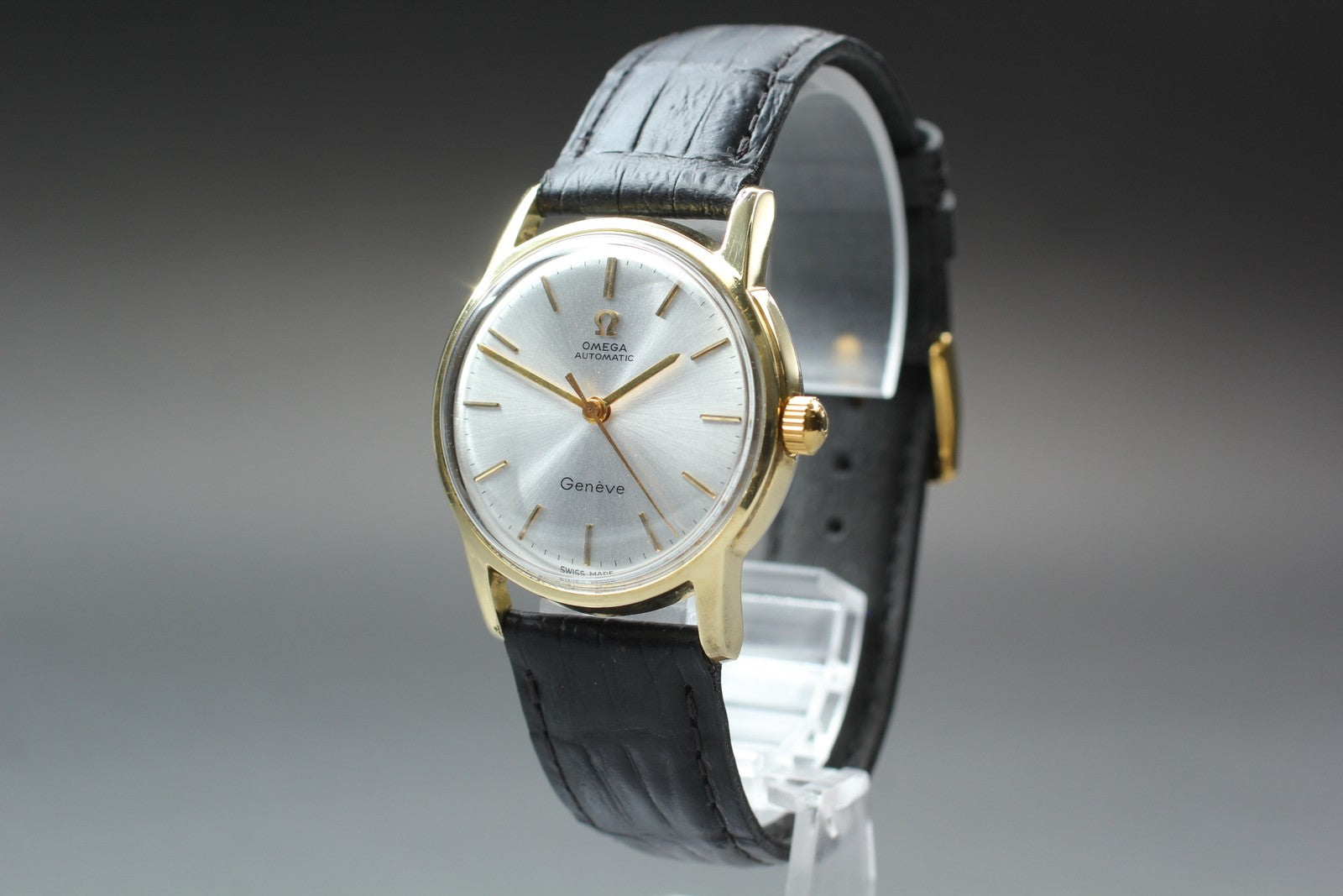 1955 Near MINT OMEGA Geneve 31mm 2790-5 Automatic Silver Dial Men's Vintage