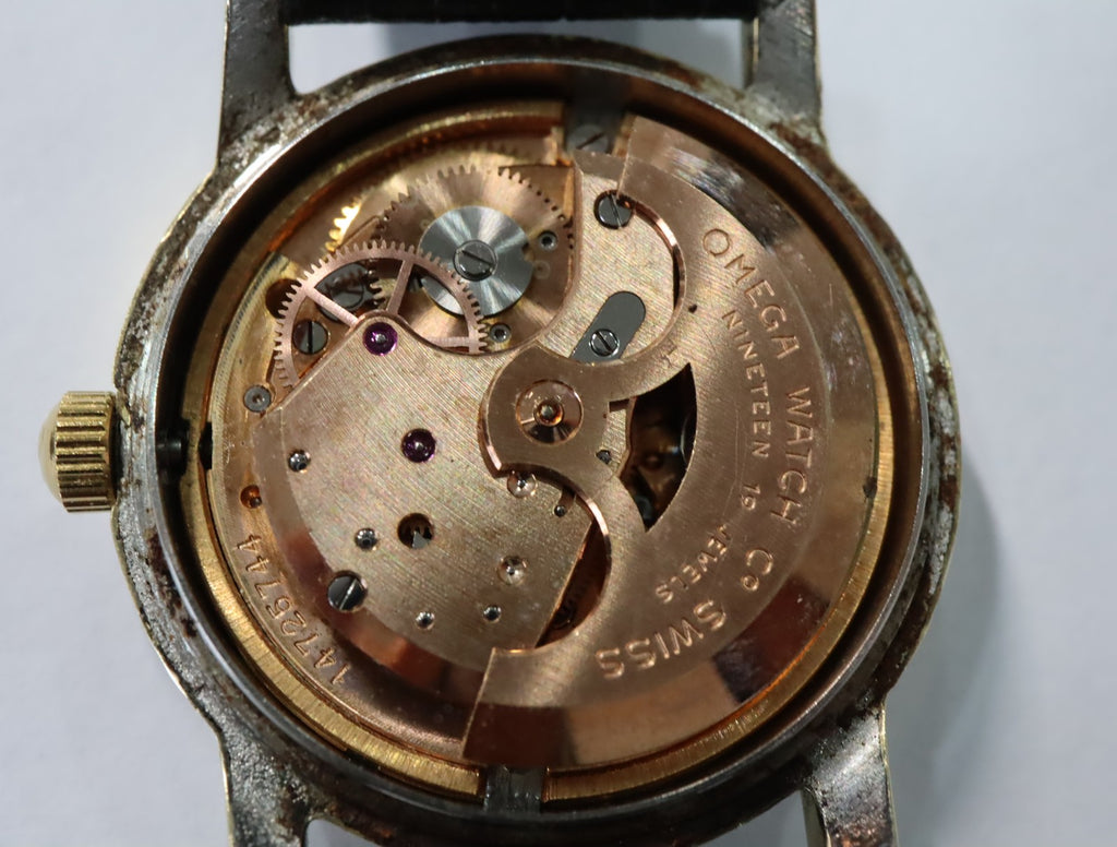 1955 Near MINT OMEGA Geneve 31mm 2790-5 Automatic Silver Dial Men's Vintage