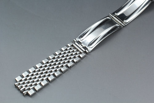 Near MINT OMEGA Beads of Rice Bracelet FF70/1503 18mm Stainless Steel Men's