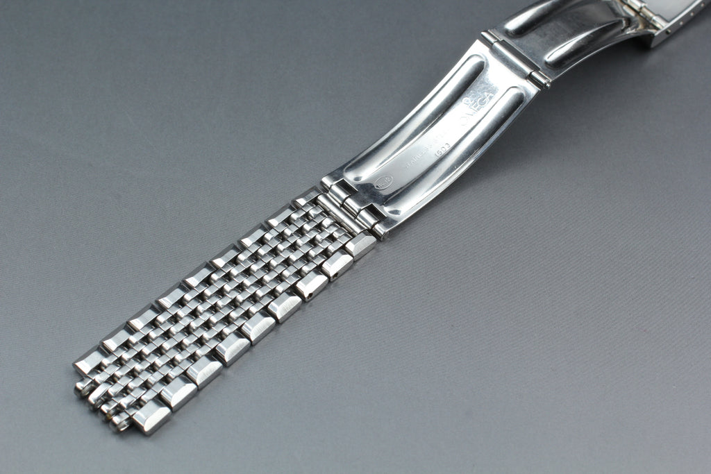 Near MINT OMEGA Beads of Rice Bracelet FF70/1503 18mm Stainless Steel Men's