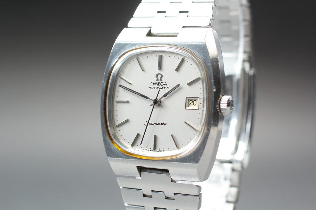 1975 Near MINT OMEGA Seamaster 36mm 166.0240 Automatic Silver Dial Men's Vintage