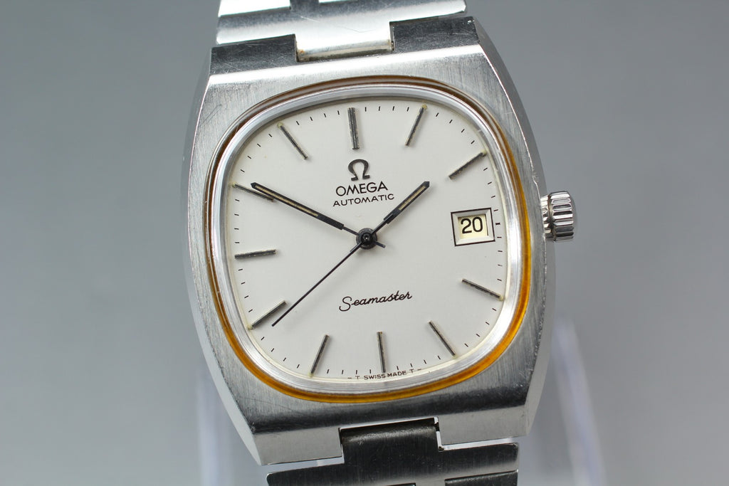 1975 Near MINT OMEGA Seamaster 36mm 166.0240 Automatic Silver Dial Men's Vintage