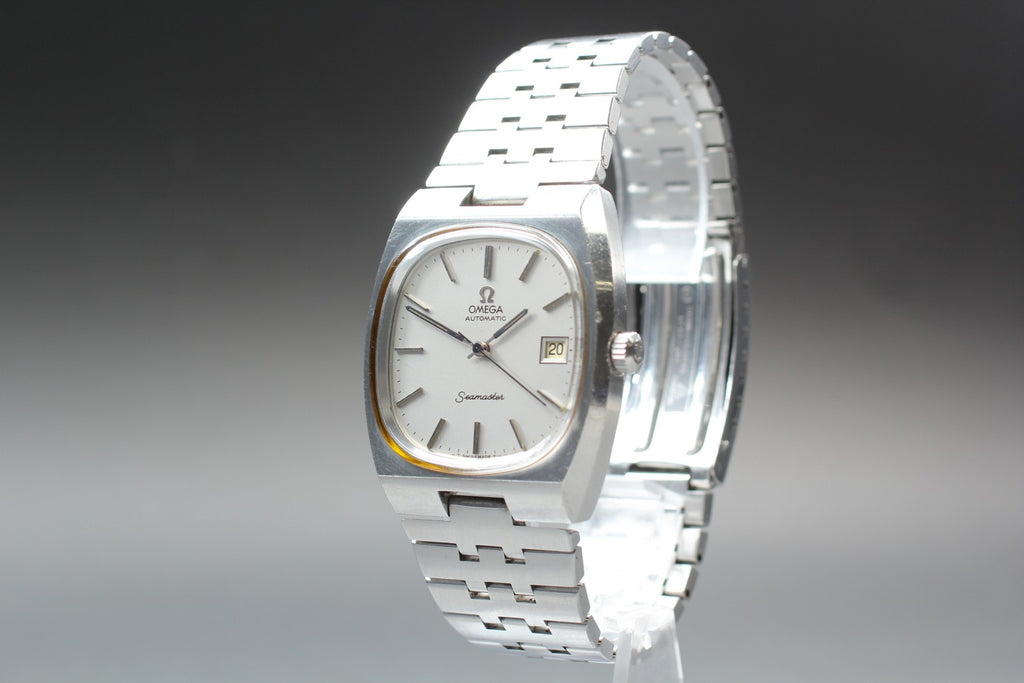 1975 Near MINT OMEGA Seamaster 36mm 166.0240 Automatic Silver Dial Men's Vintage