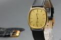 1984 Near MINT OMEGA De Ville 30mm 191.0132.1 Quartz Gold Dial Men's Vintage
