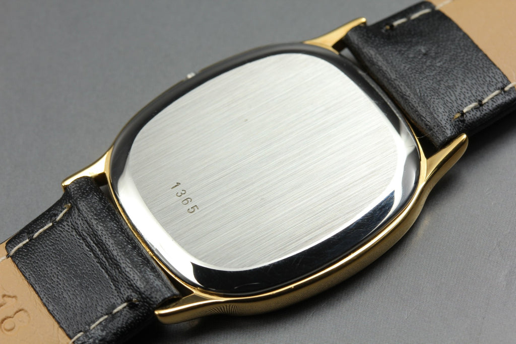 1984 Near MINT OMEGA De Ville 30mm 191.0132.1 Quartz Gold Dial Men's Vintage