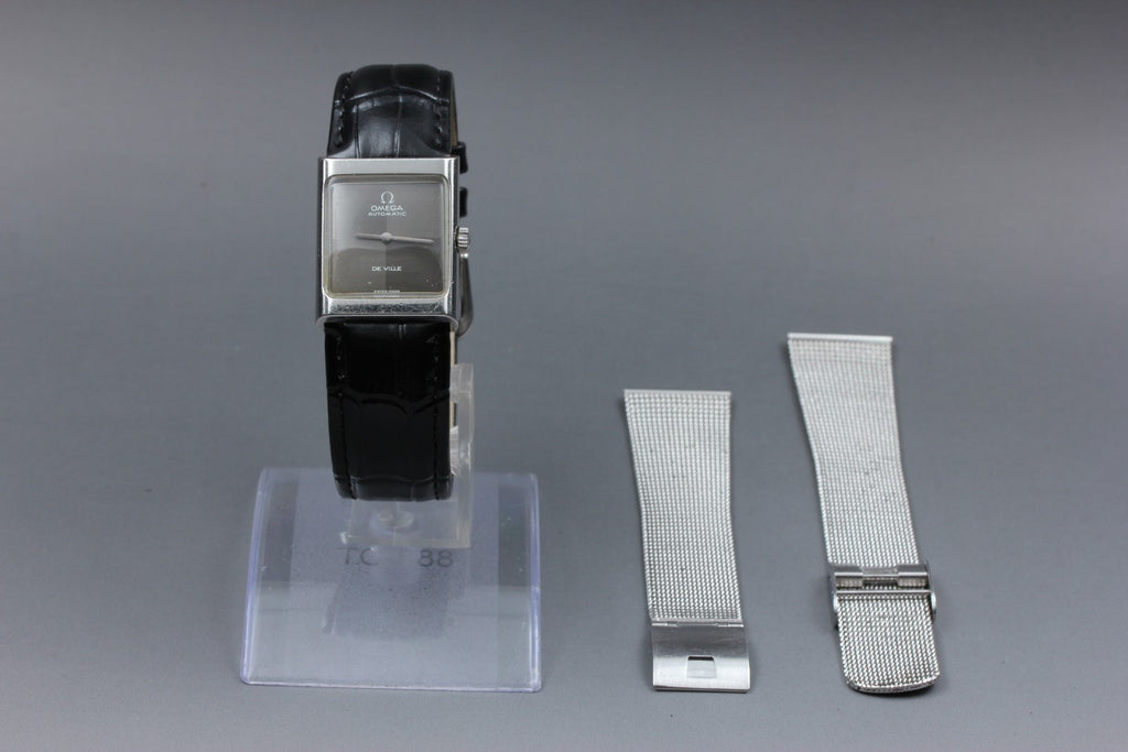 1971 Near MINT OMEGA De Ville 23mm 551.0069 Automatic Checkered Dial Women's