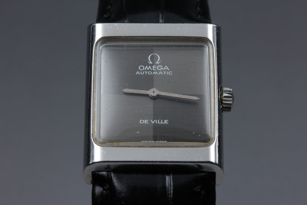 1971 Near MINT OMEGA De Ville 23mm 551.0069 Automatic Checkered Dial Women's