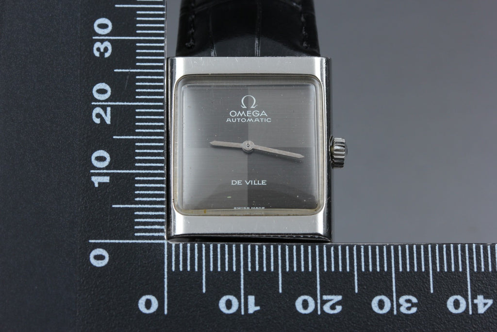 1971 Near MINT OMEGA De Ville 23mm 551.0069 Automatic Checkered Dial Women's