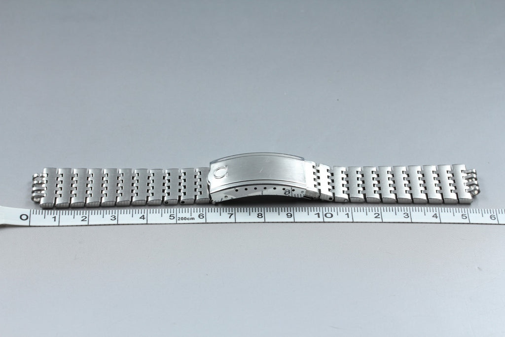 Near MINT OMEGA Bracelet FF725/1193 18mm Stainless Steel Silver Men's Vintage