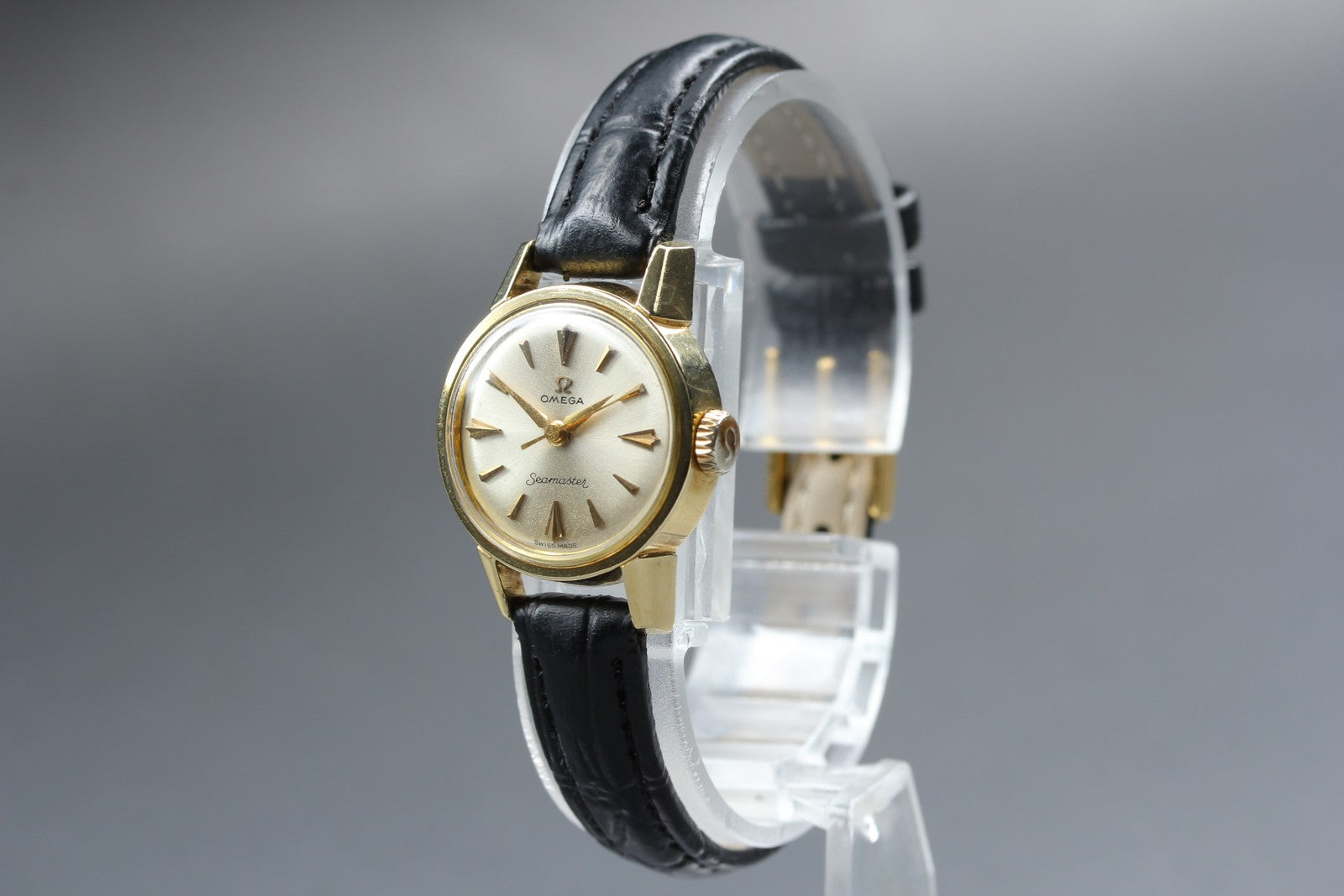 Serviced 1958 OMEGA Seamaster 10997 21mm Manual Champagne Women's Vintage Exc+5