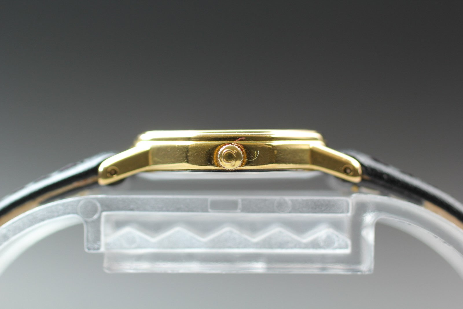 1984 OMEGA De Ville 20mm 591.0313 Quartz Gold Dial Women's Watch Vintage Exc+5