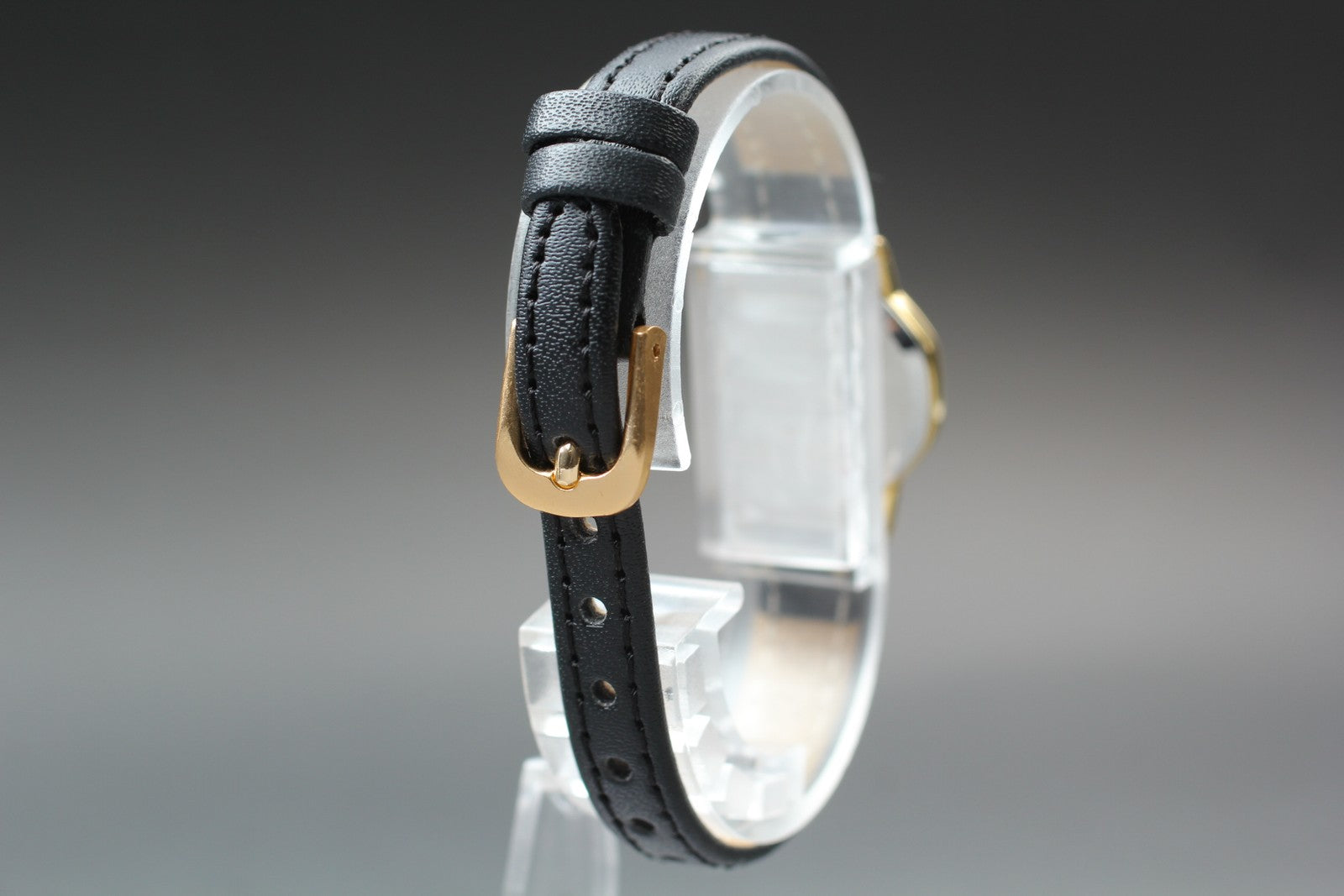 1984 OMEGA De Ville 20mm 591.0313 Quartz Gold Dial Women's Watch Vintage Exc+5