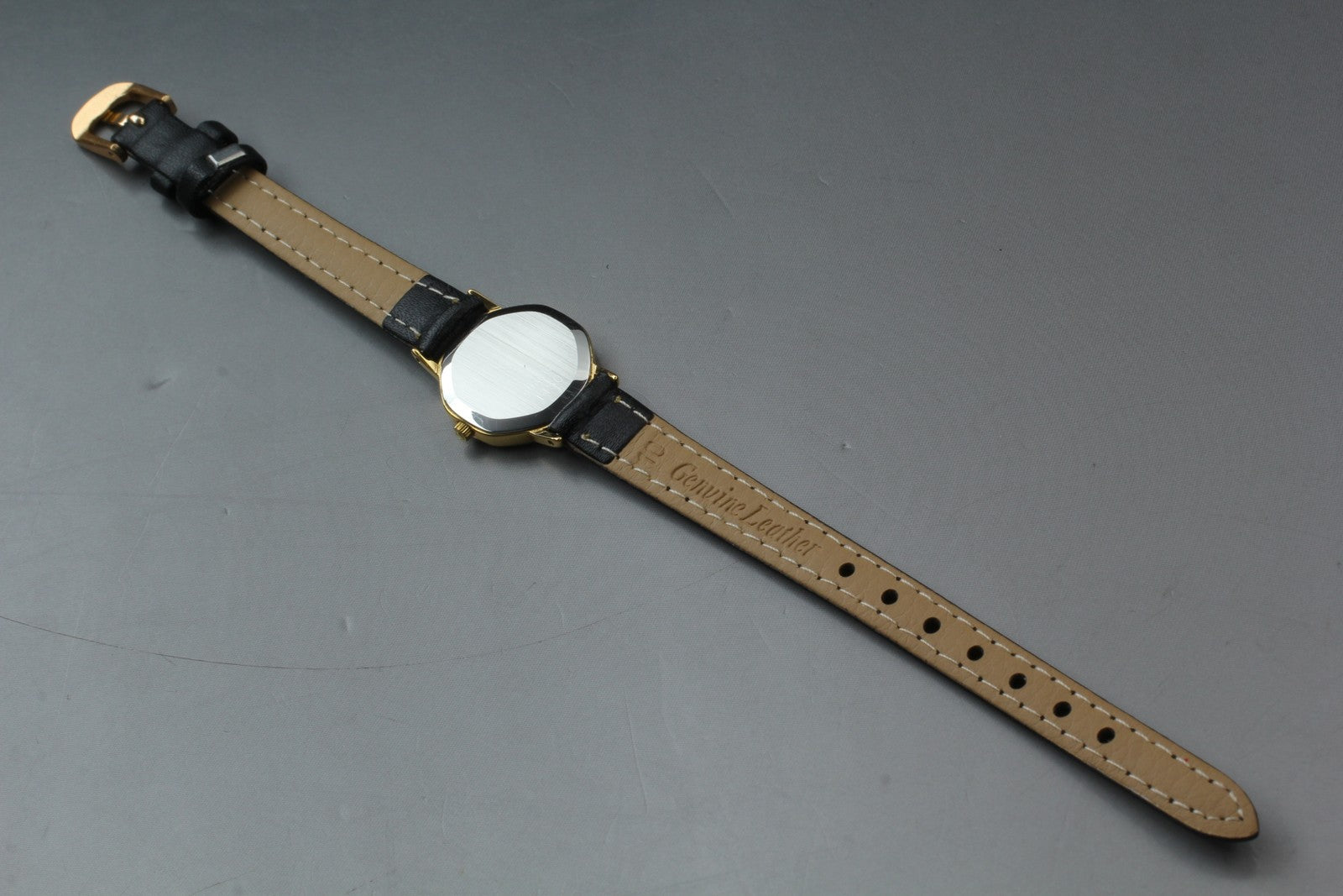 1984 OMEGA De Ville 20mm 591.0313 Quartz Gold Dial Women's Watch Vintage Exc+5