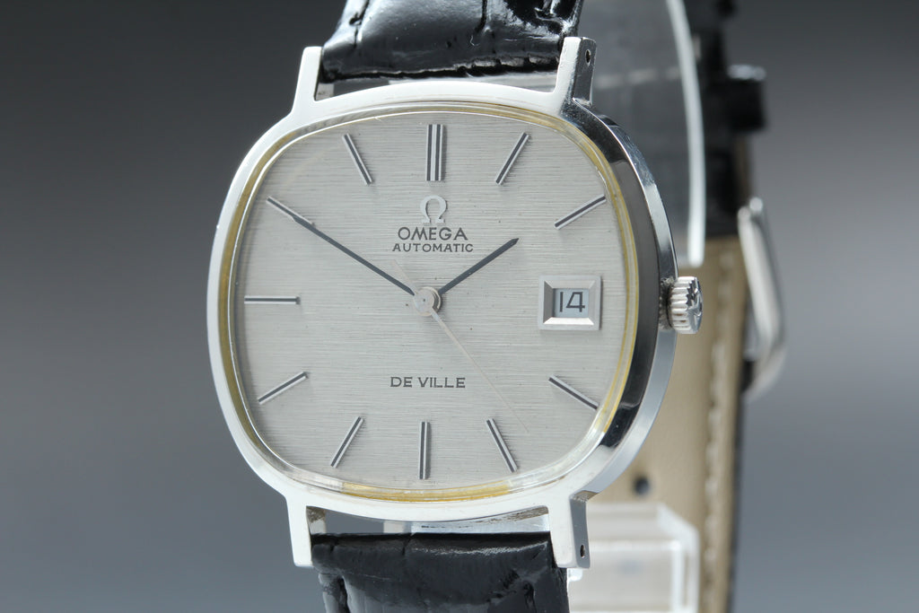 1972 Near MINT OMEGA De Ville 34mm 162.751 Automatic Silver Dial Men's Vintage