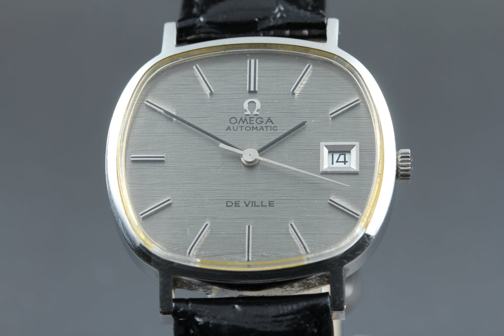 1972 Near MINT OMEGA De Ville 34mm 162.751 Automatic Silver Dial Men's Vintage