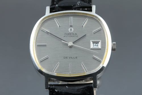 1972 Near MINT OMEGA De Ville 34mm 162.751 Automatic Silver Dial Men's Vintage
