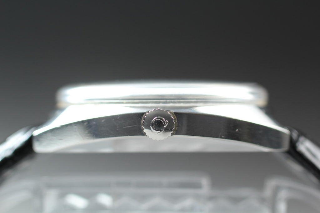 1960s Near MINT OMEGA Seamaster COSMIC 35mm 165026 Automatic Silver Men Vintage