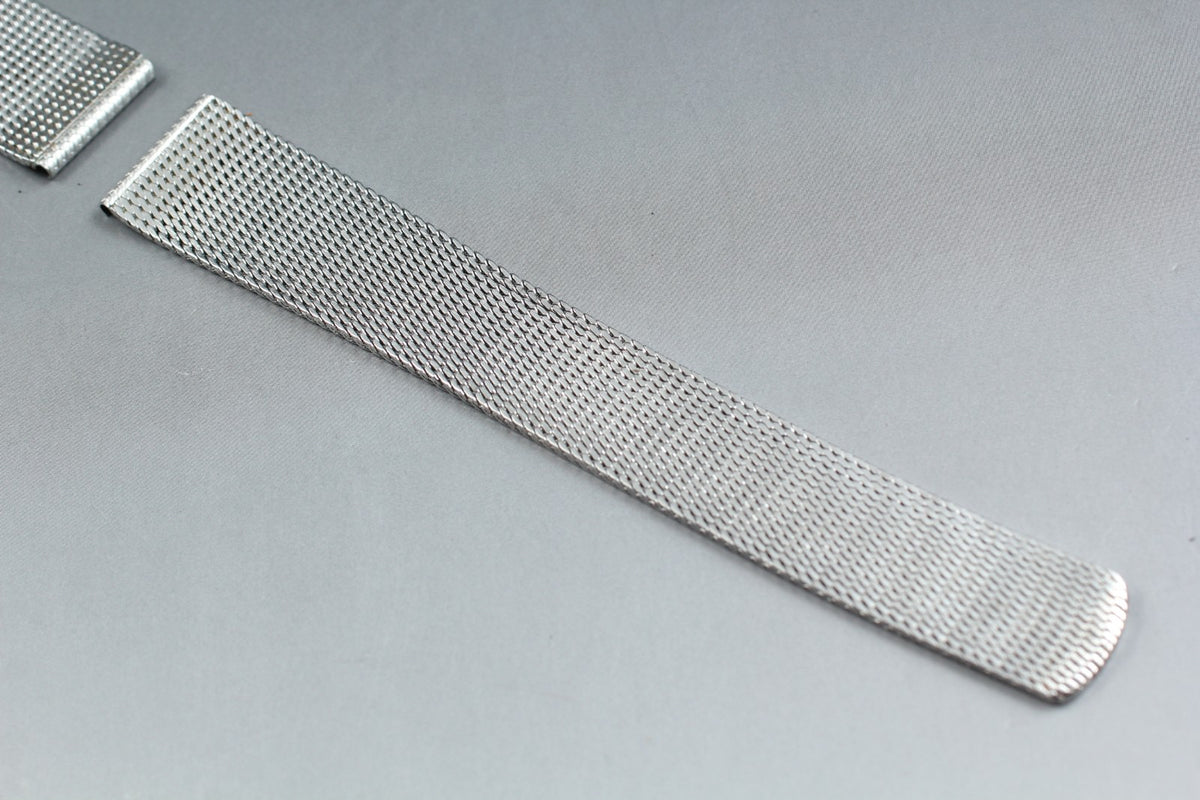 Near MINT OMEGA Milanese/Mesh Band 2046 19mm Stainless Bracelet Men's Vintage