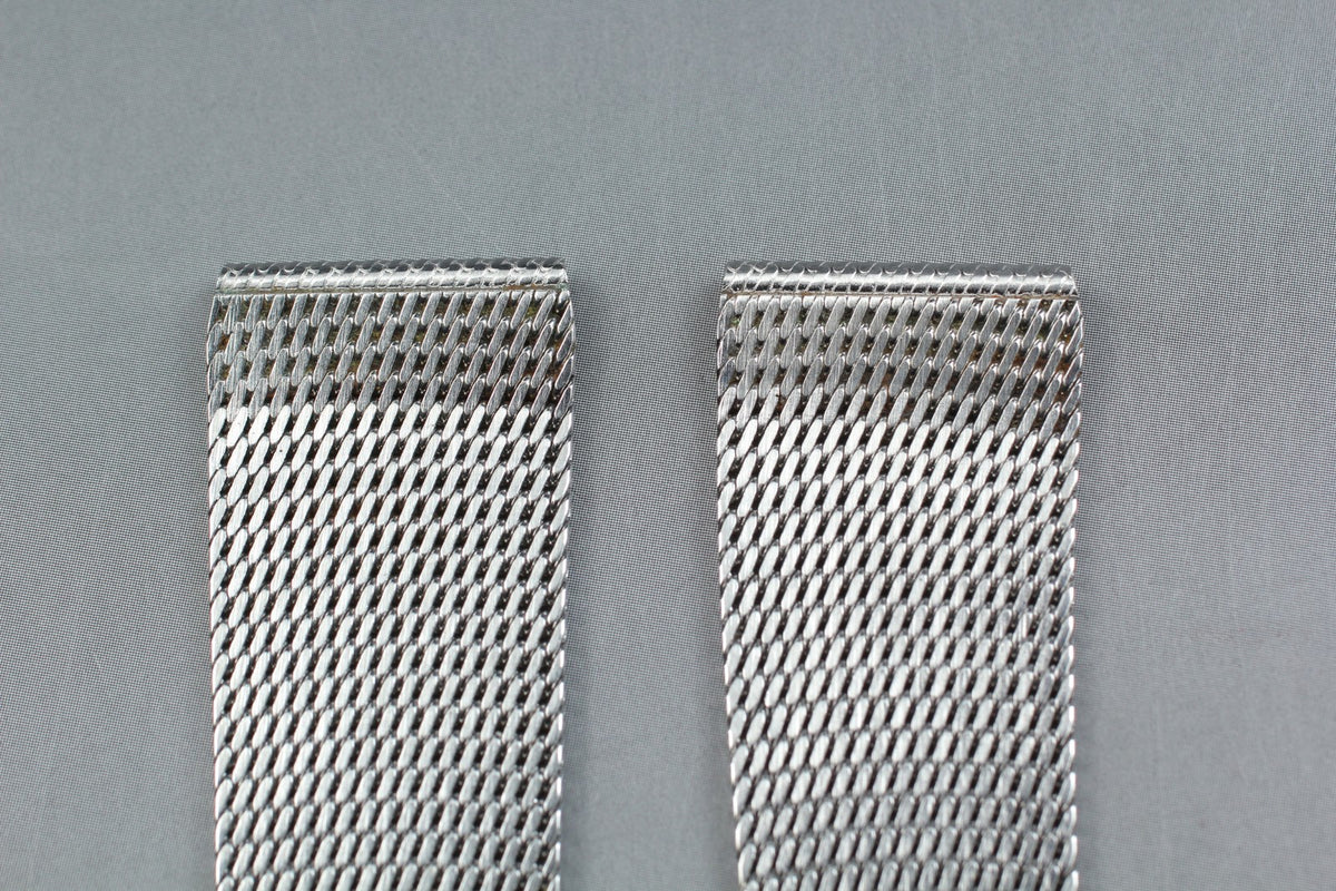 Near MINT OMEGA Milanese/Mesh Band 2046 19mm Stainless Bracelet Men's Vintage