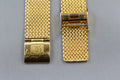 Near MINT OMEGA Milanese/Mesh Band 19mm Gold Plated Bracelet Men's Vintage