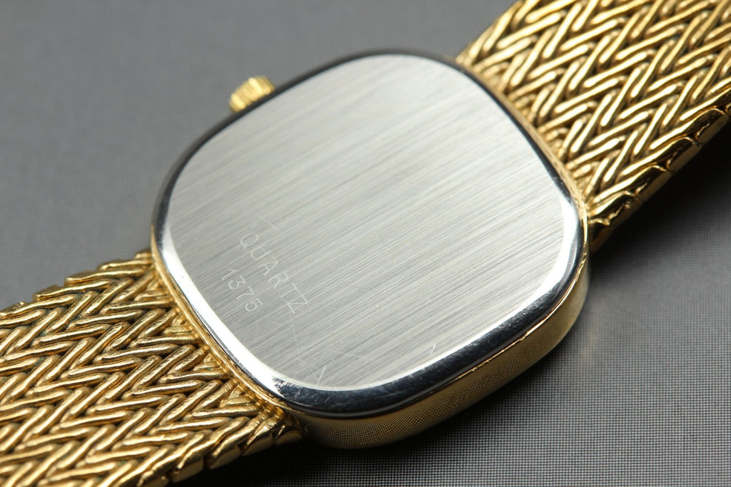 1984 OMEGA De Ville 19mm 591.0269 Quartz Gold Dial Women's Watch Vintage Exc+5