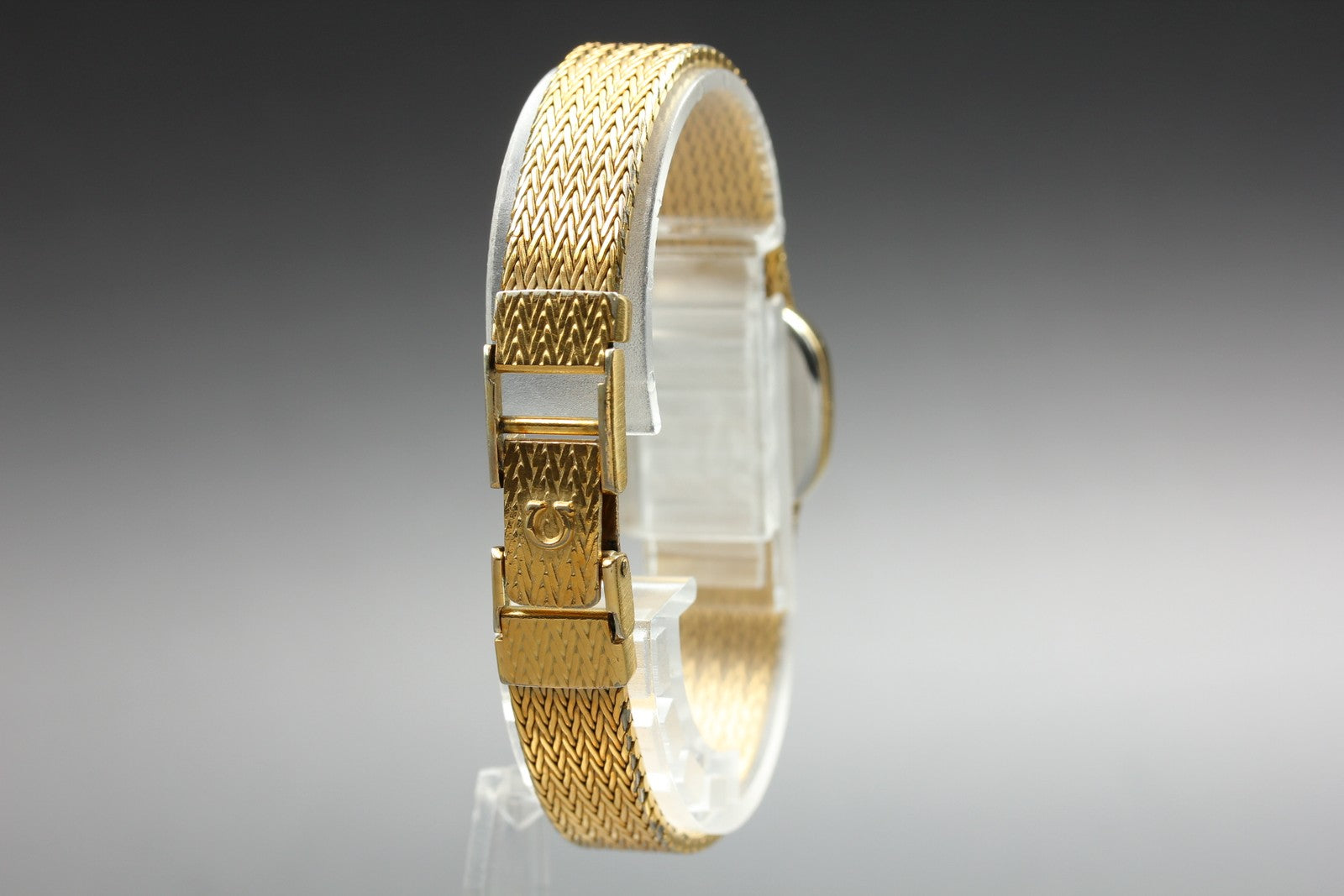 1984 OMEGA De Ville 19mm 591.0269 Quartz Gold Dial Women's Watch Vintage Exc+5