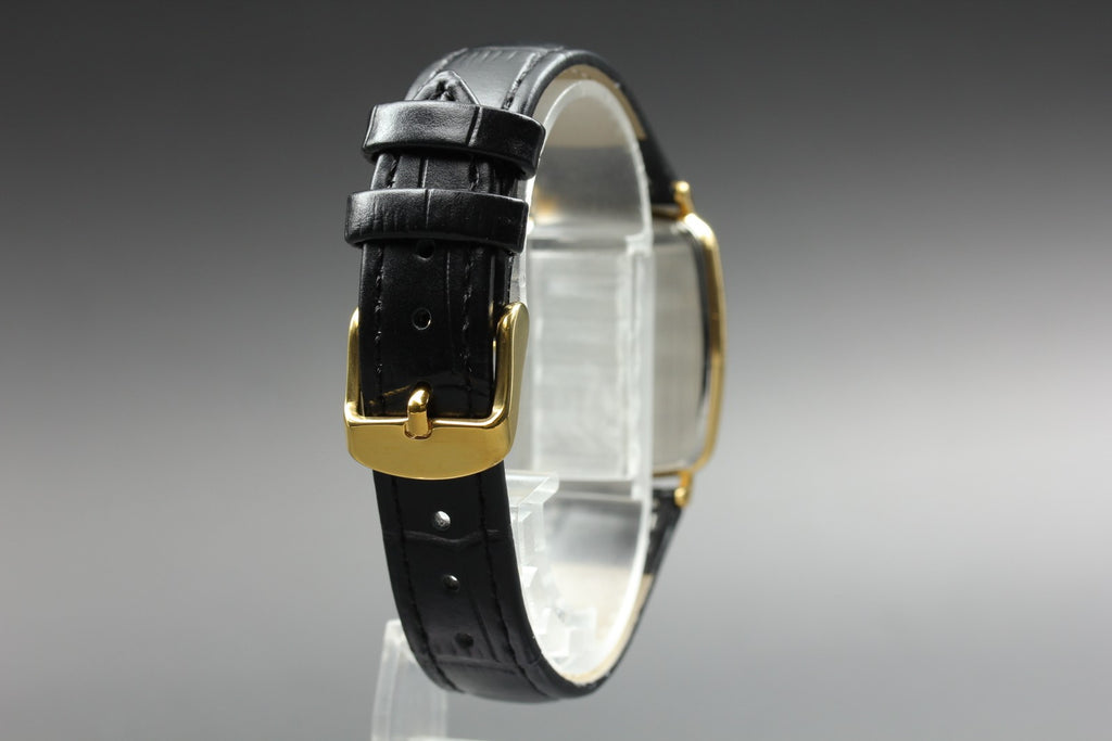 1988 OMEGA De Ville 26mm 195.0076.2 Quartz Gold Dial Men's Watch Vintage Exc+5