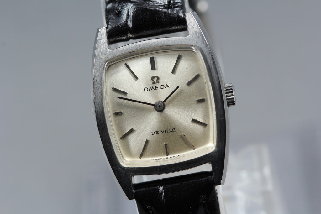 1969 MINT OMEGA De Ville 20mm 511.256 Manual Wind Silver Dial Women's Vintage