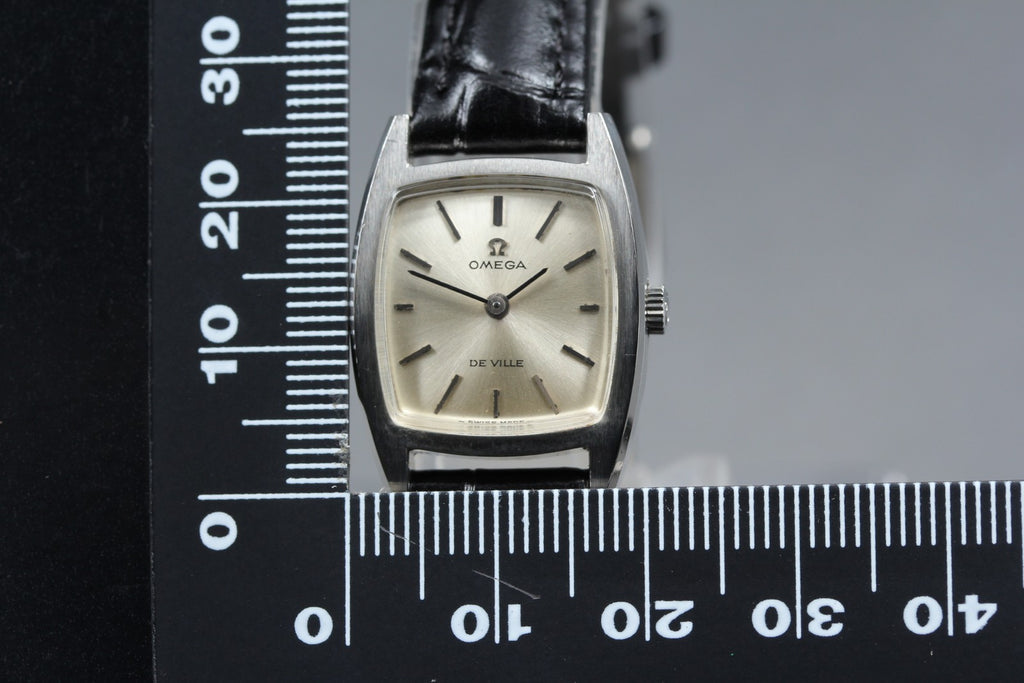 1969 MINT OMEGA De Ville 20mm 511.256 Manual Wind Silver Dial Women's Vintage