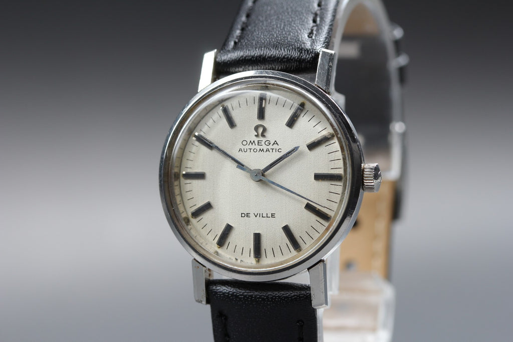 Near MINT OMEGA Seamaster De Ville 27mm Automatic White Dial Women's Vinrage