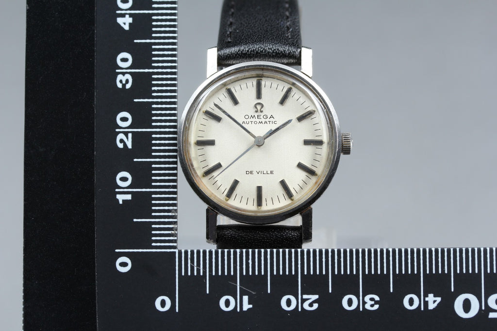 Near MINT OMEGA Seamaster De Ville 27mm Automatic White Dial Women's Vinrage