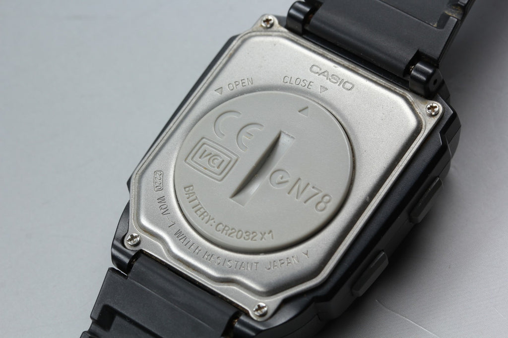 2000s Tested CASIO Wrist Camera WQV-1 39mm Quartz Black Gray Men's Vintage Exc+5