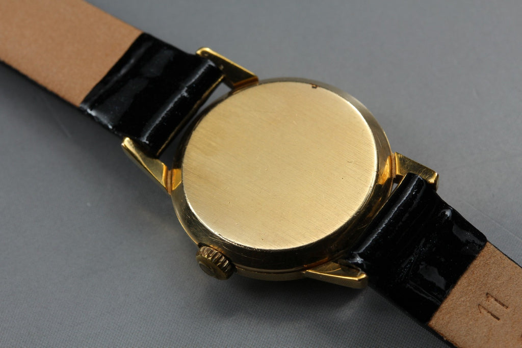 1959 OMEGA 2820-2 22mm Manual Wind Gold Plated White Dial Women's Vintage Exc+5