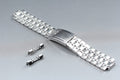Near MINT OMEGA Bracelet FF041/2030 18mm Stainless Steel Silver Men's Vintage