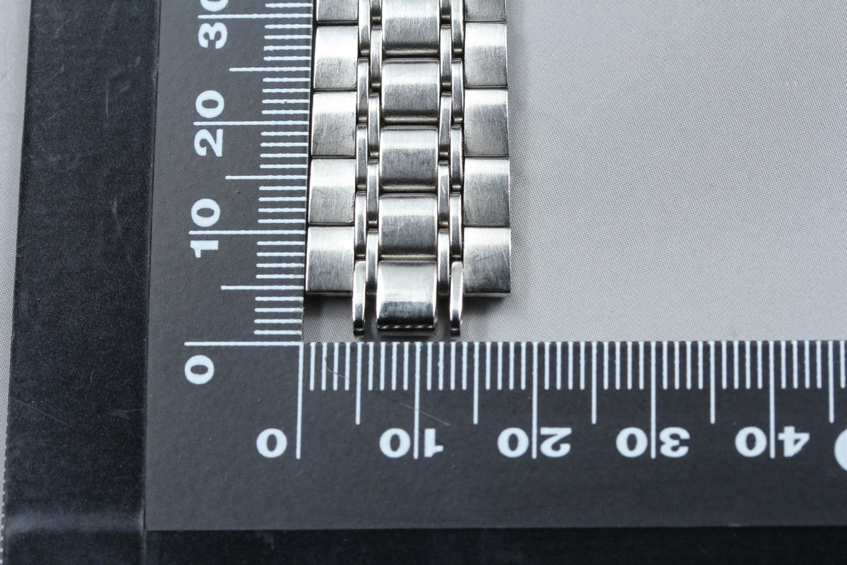 Near MINT OMEGA Bracelet FF041/2030 18mm Stainless Steel Silver Men's Vintage