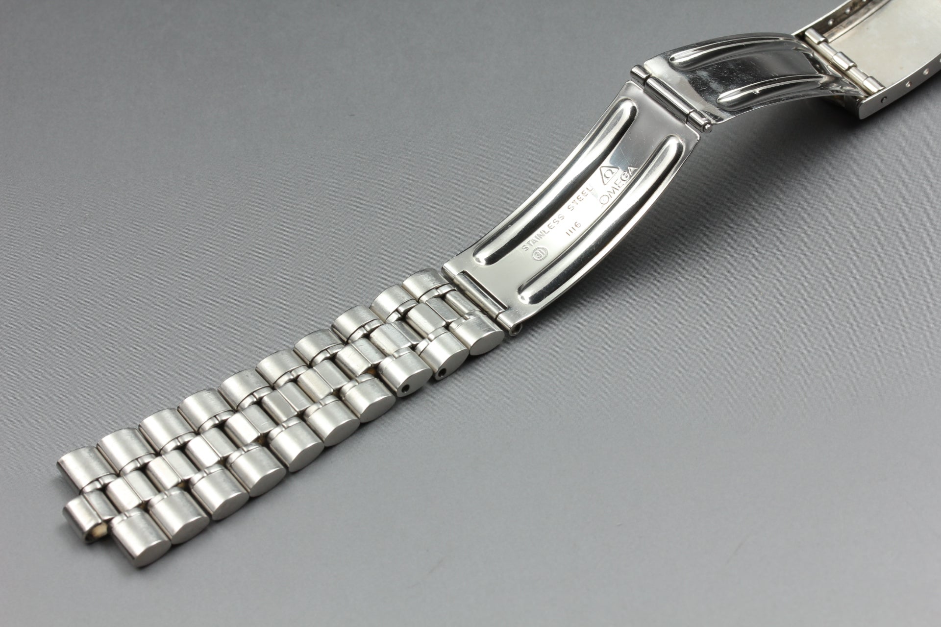 Near MINT OMEGA Speedmaster Bracelet FF110/1116 20mm Stainless Men's Vintage
