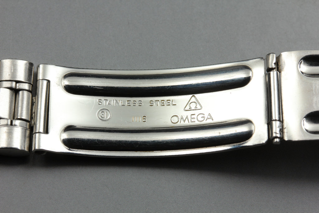 Near MINT OMEGA Speedmaster Bracelet FF110/1116 20mm Stainless Men's Vintage