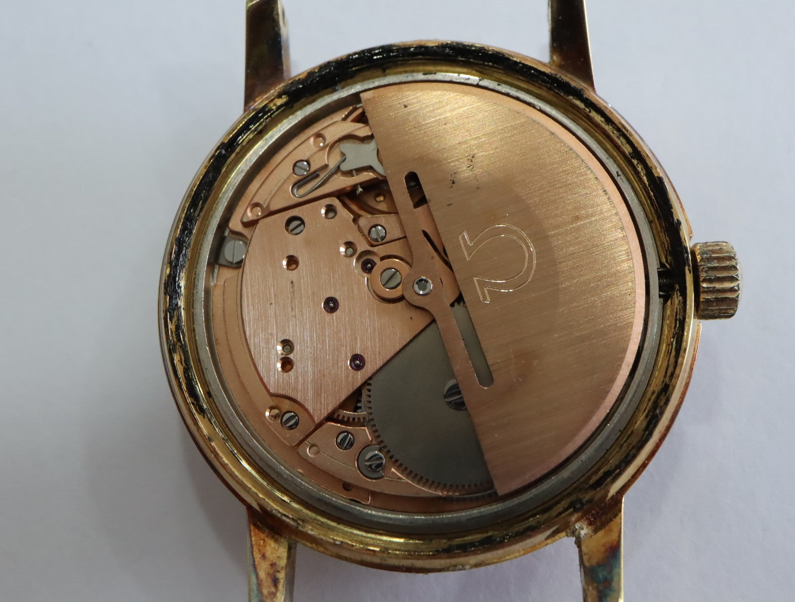 1972 Near MINT OMEGA Geneve 35mm 166.0117 Automatic Champagne Dial Men's Vintage