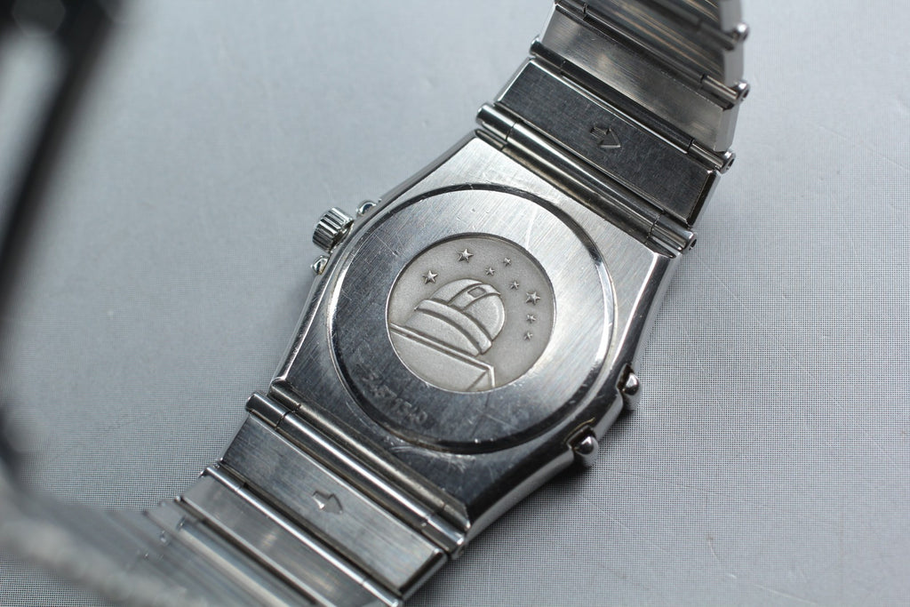 Full Set 1993 Near MINT OMEGA Constellation 22mm 795.1080.1 Silver Quartz Women