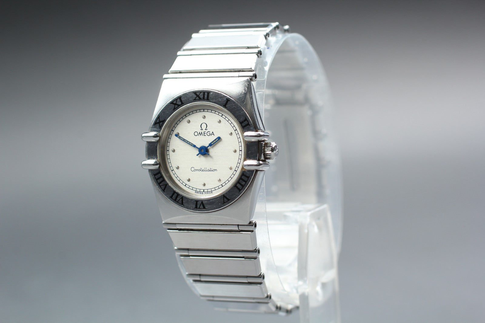 Full Set 1993 Near MINT OMEGA Constellation 22mm 795.1080.1 Silver Quartz Women