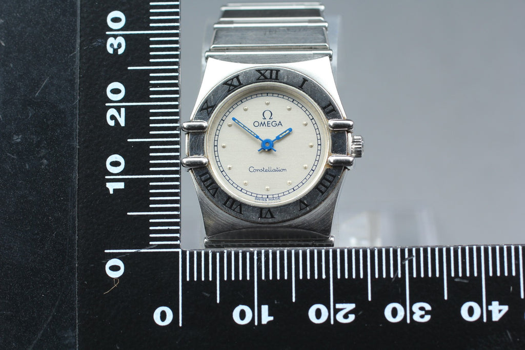 Full Set 1993 Near MINT OMEGA Constellation 22mm 795.1080.1 Silver Quartz Women