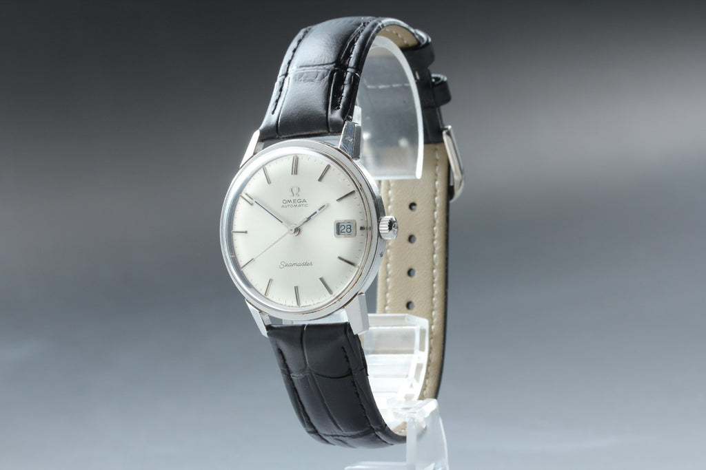 1969 Near MINT OMEGA Seamaster 34mm 166.037 Automatic Silver Dial Men's Vintage