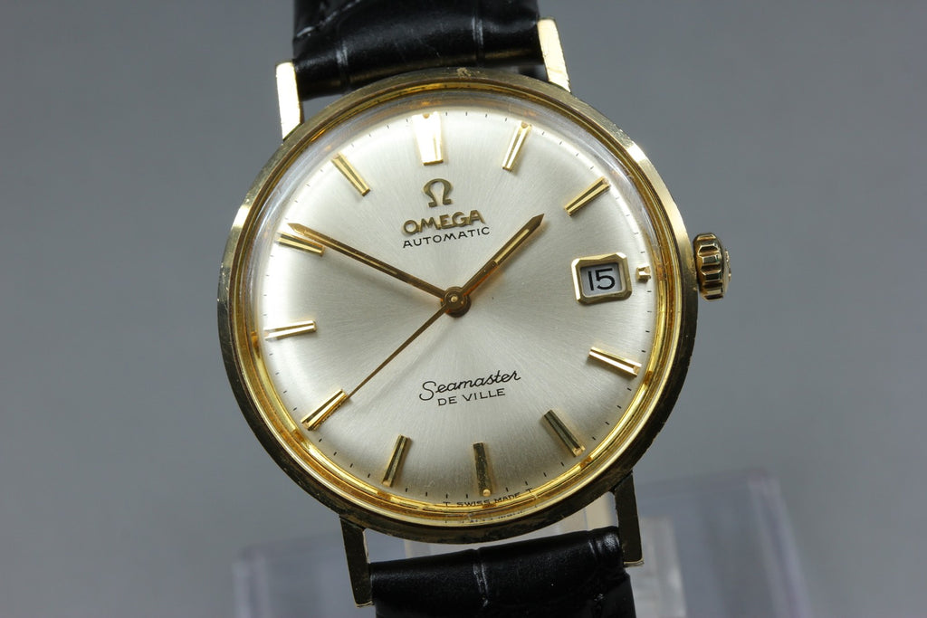 Near MINT OMEGA Seamaster De Ville 34mm Automatic Champagne Dial Men's Vintage