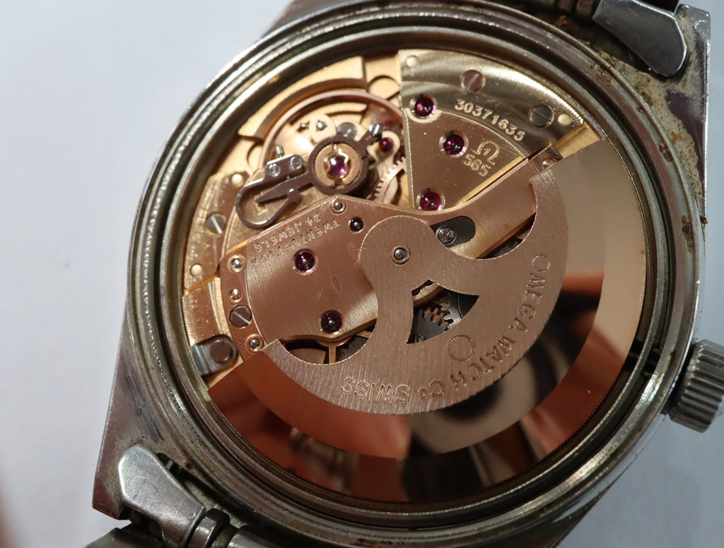 1969 Near MINT OMEGA Geneve 34mm 166.041 Automatic Stainless Silver Dial Men's