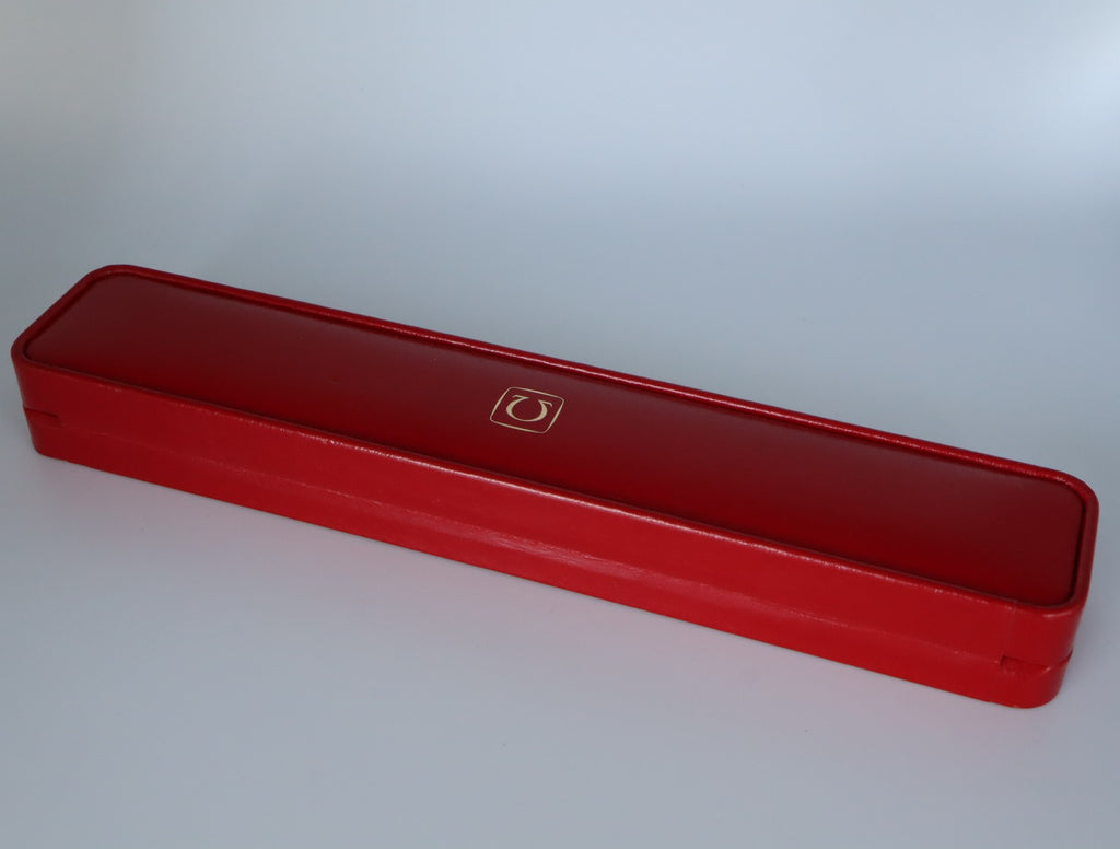 Near MINT OMEGA Vintage Red Watch Box Genuine Case Only for Women's #2620-2