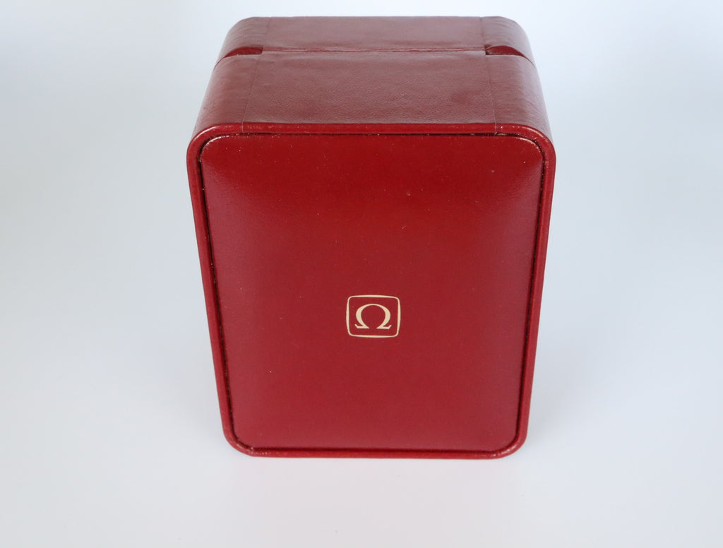 Near MINT OMEGA Vintage Red Watch Box Genuine Case Only From JAPAN #2593-2