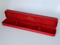 Near MINT OMEGA Vintage Red Watch Box Genuine Case Only for Women's #2634-2