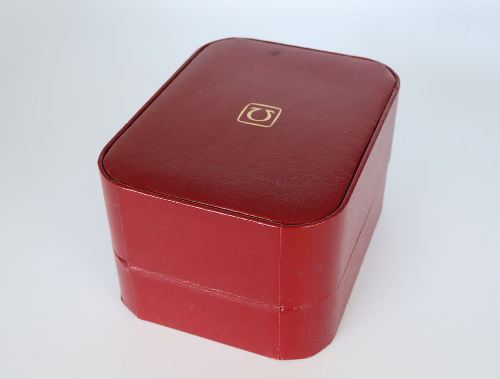 Near MINT OMEGA Vintage Red Watch Box Genuine Case Only From JAPAN #2524-2